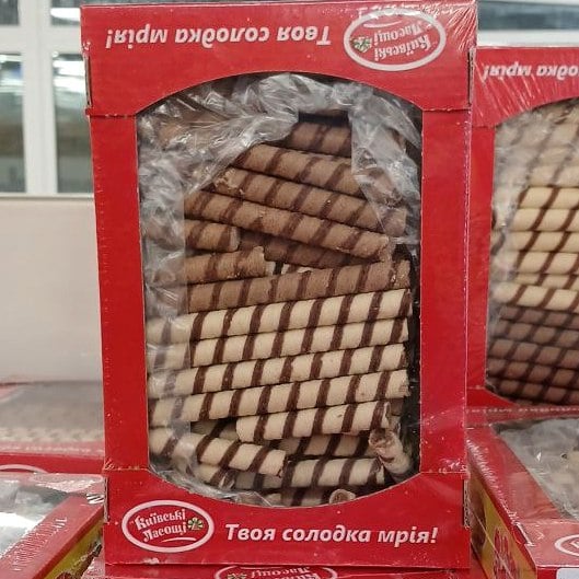 Трубочка "Асорті" зі смак какао та лісов.горіх (Павловський), 450г