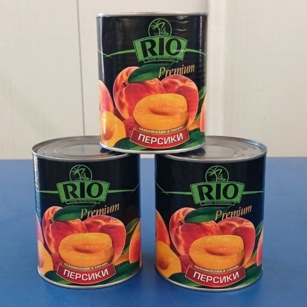 Rio Premium персики половинками в сиропі (Павловський) 850г