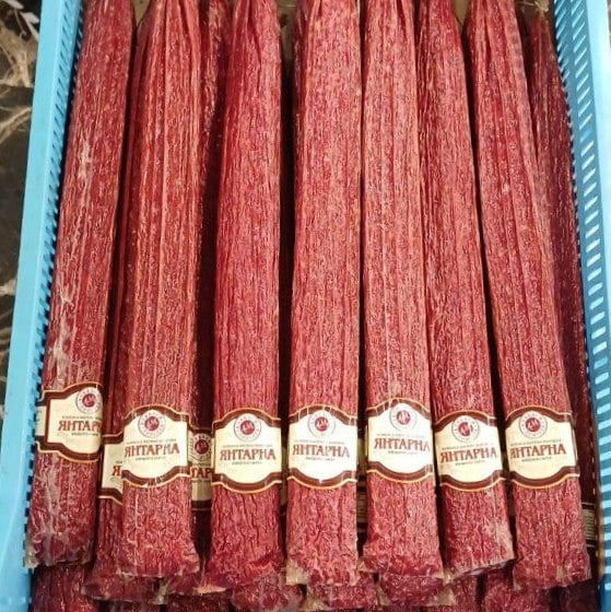 Ковбаса варено-копчена ЯНТАРНА вищ сорт (Поділля) Хмельницьк