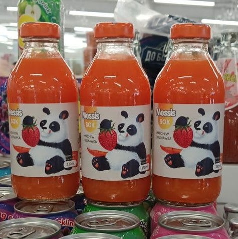 Messis, Сік Панда полуниця-морква (Львів Імпорт), 330мл