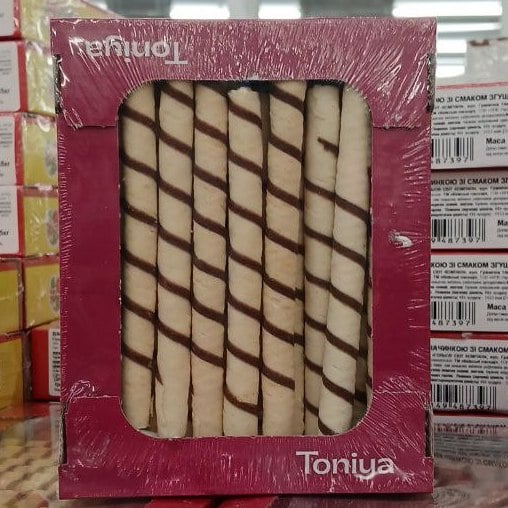 Ваф.трубочки Олівці нач. сгущене молоко ТМ Toniya (Павліш), 400г