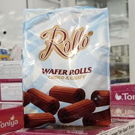 ROLLO Вафельні рулетики НІЖНІ зі смаком шоколаду (Павловський) 200г
