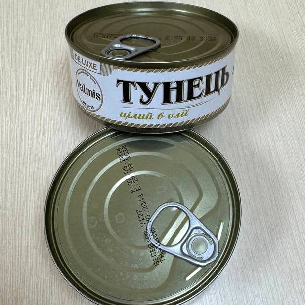 Тунець цілий в олії DE LUXE, TM VALMIS з/б, 150г