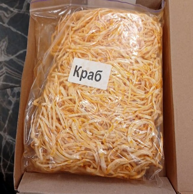 Сир нитка молочна зі смаком Краба (ПД), 1кг