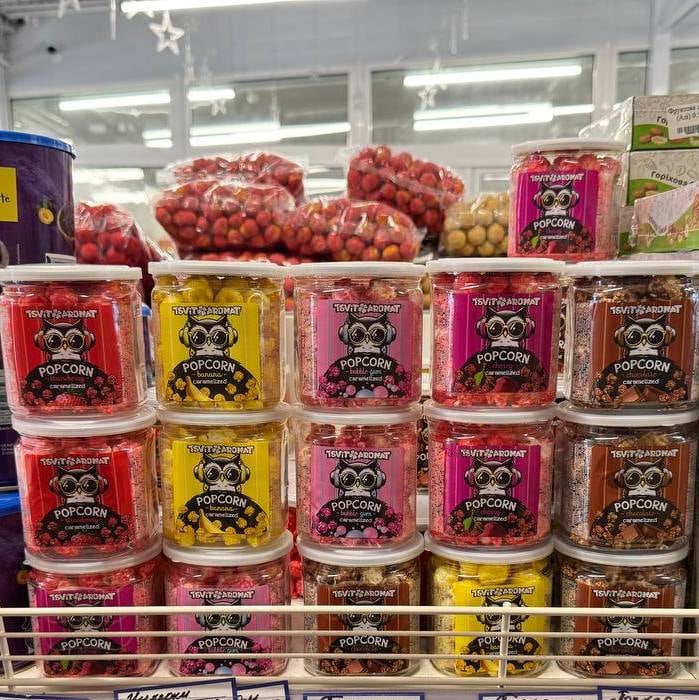 Попкорн тубус "Бабл" карамель PANDA, 70г