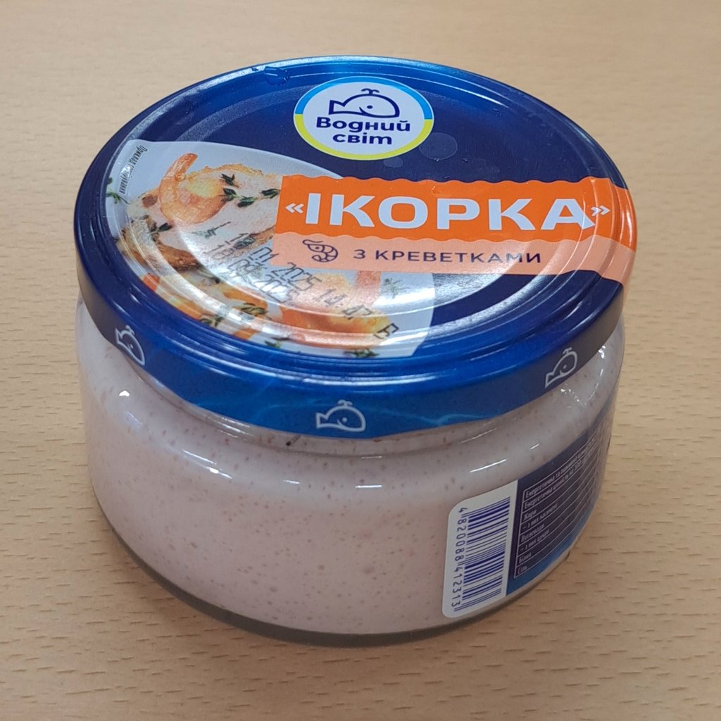 Паста "Ікорка" з креветками, 160г (Водний мир)