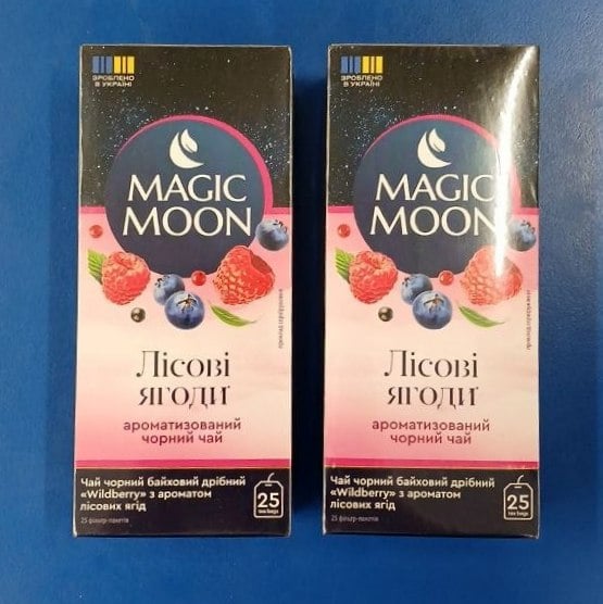 Magik moon ЧАЙ чорний байховий дрібний з ароматом лісових  ягід 25 пакет х1,8г (The Banka)