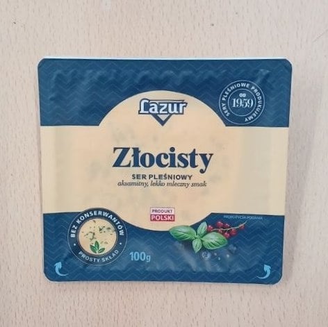 Лазур Золотистий з пліснявою 50 % (Кісіль), 100 гр