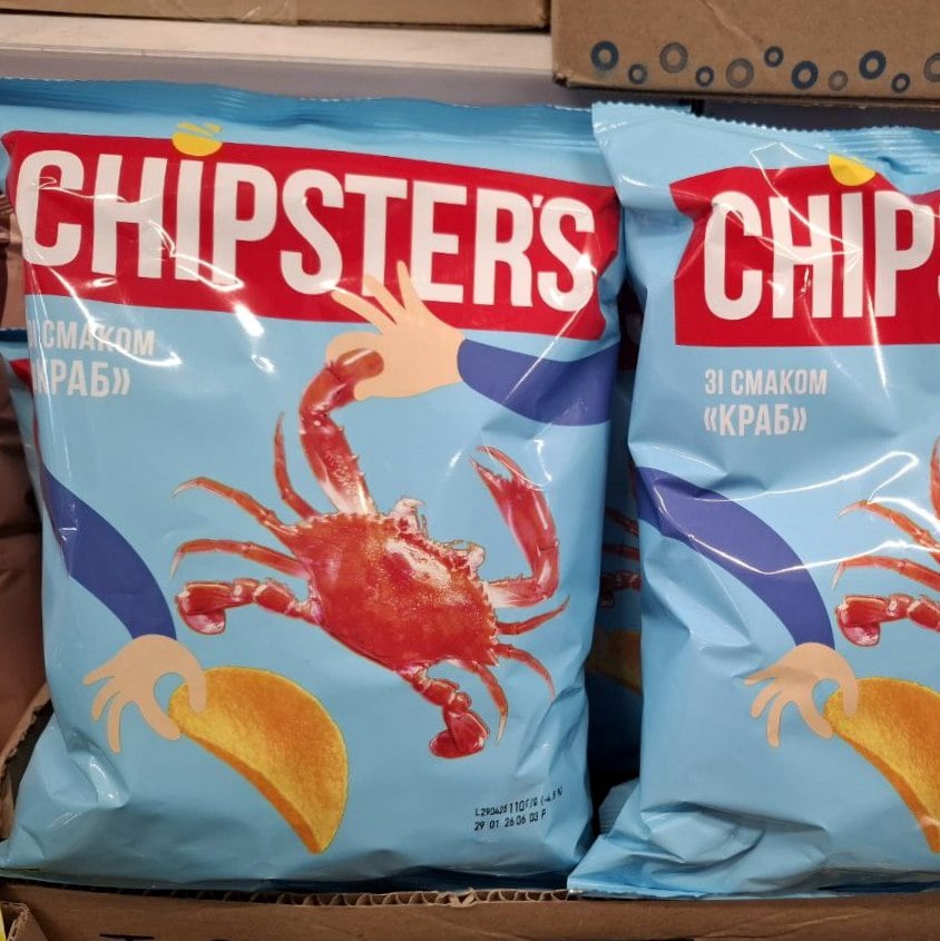 Чіпси TM Chipster's Big Pack краб (До бочк) 110г