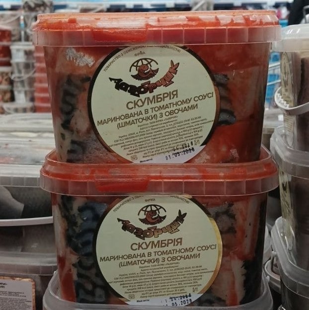 Шматочки філе Скумбрії в томаті (Лазорчик), 3кг