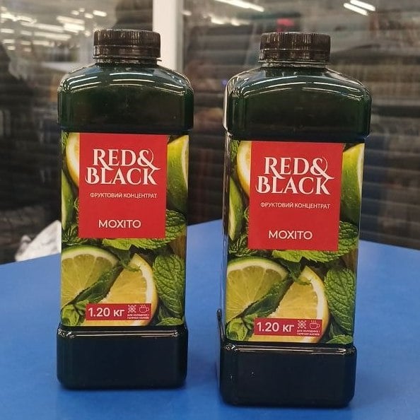 Фруктовий концентрат МОХІТО ТМ "Red & Black" (0000) 1250 г
