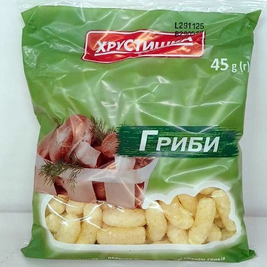 Кукурудзяні палички ХРУСТИШКА зі смаком грибів (Павловський) 45г