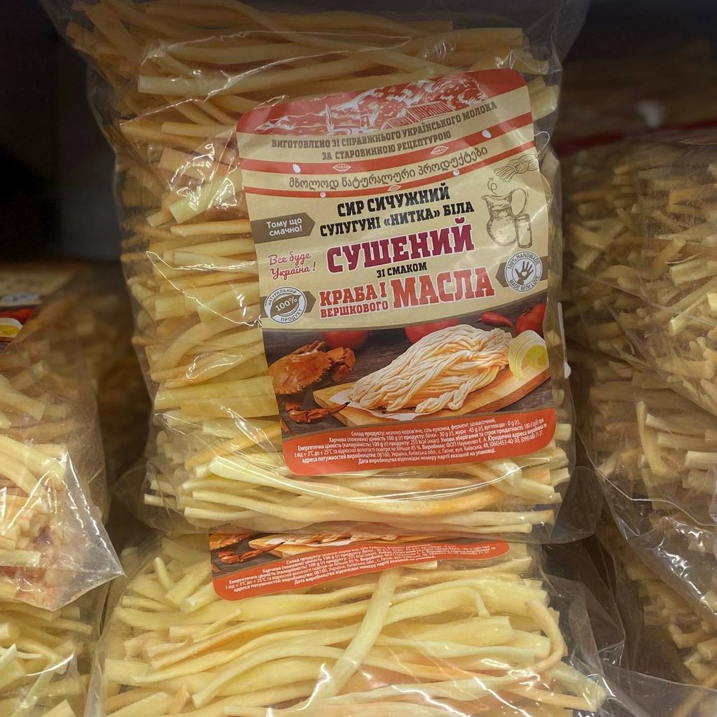 Сир сушений нитка зі смаком Крабу, 0.5кг