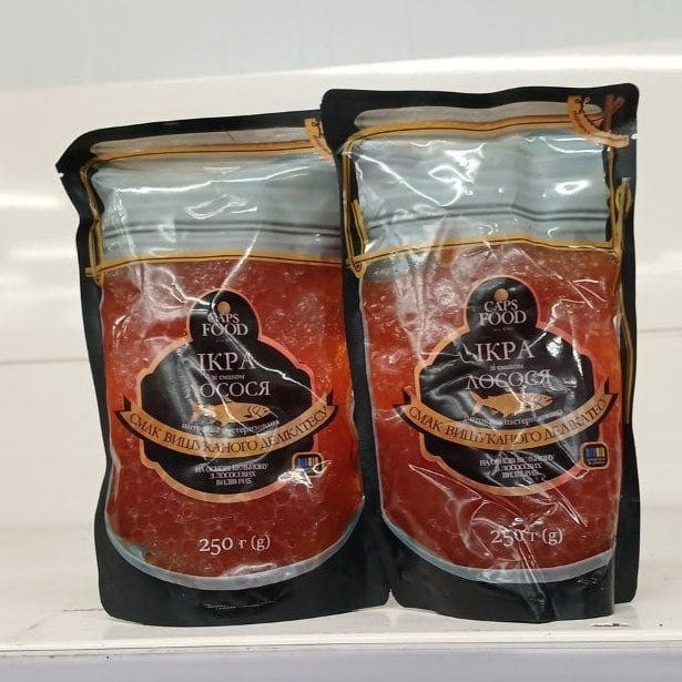CAPS FOOD Ікра імітована ЛОСОСЯ дой пак (Спарта) 250г