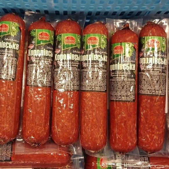 Калина Ковбаса напівкопчена салямі КОРОЛІВСЬКА вищ сорт