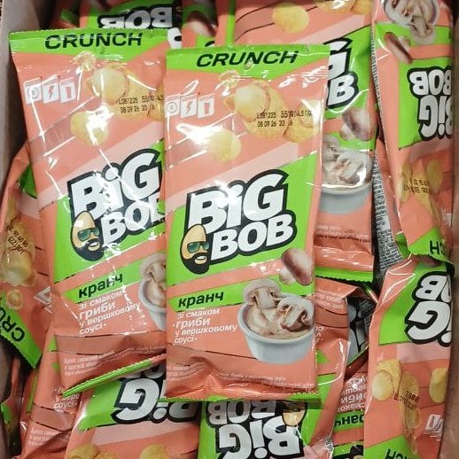 Арахіс смажений кранч Гриби у верш.соусі TM BIG BOB (До Бочкового), 55г