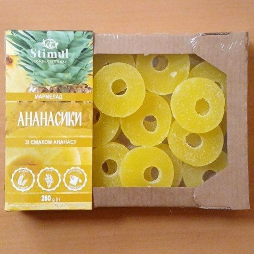 Stimul Мармелад АНАНАСИКИ (солодко) 280г