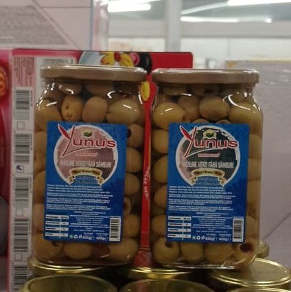 Оливки зелені б/к, скло Yunus (Алі), 830г