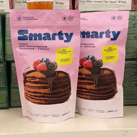 SMARTY Суміш для приготування панкейків з какао (Смарті) 200г
