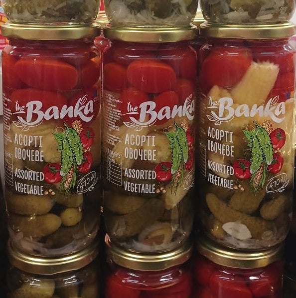 Асорті овочеве Тріо ТМ The Banka (скло), 470г