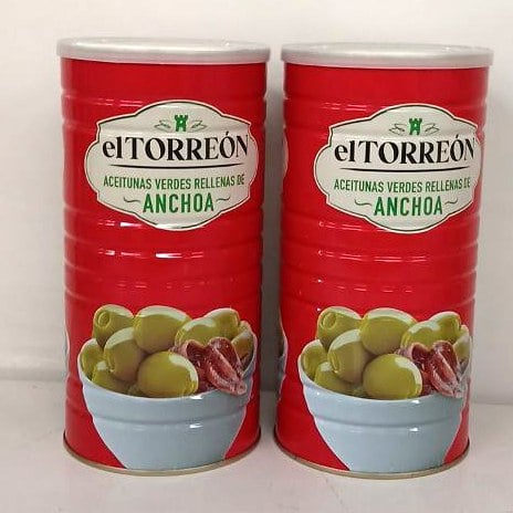 Оливки б/к з анчоусом з/б elTorreon (Дамір) 1,460кг