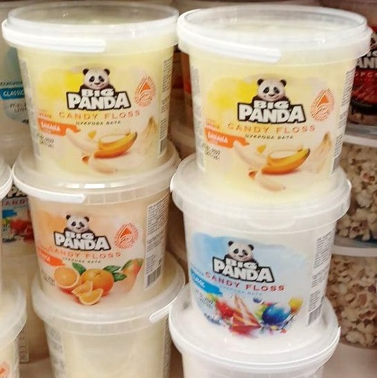 Вата солодка МІХ Big PANDA відро.(Мега), 30г