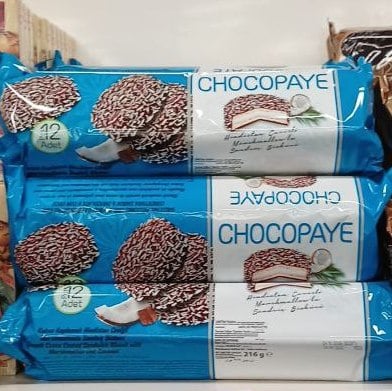 Печиво сендвич з маршмелоу CHOCOPAYE з кокосовою стружкою (4444), 216г