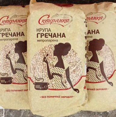 Сквирянка ТМ Крупа гречана ядриця Зелена (перший гатунок) (Павловський), 0.8кг