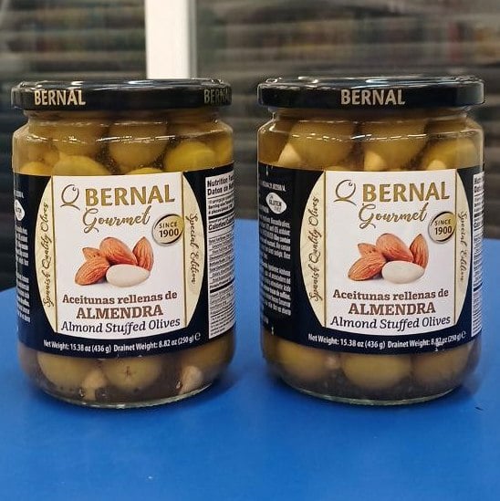 BERNAL, Оливки з мигдалем Іспанія (4444), 436/250г