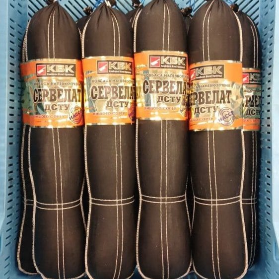 (КБК) Ковбаса Сервелат н/к вищий сорт, текстиль