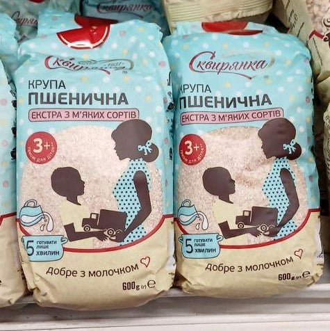 Сквирянка ТМ Крупа пшенична Екстра з зерна м'якої пшениці  (Павловський), 0.6кг