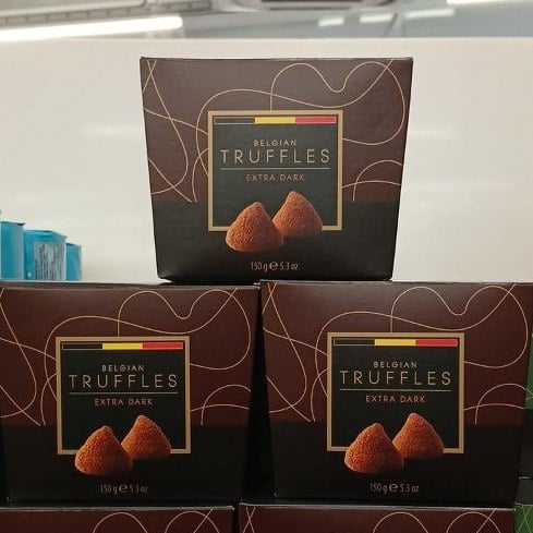 Цукерки трюфельні Belgian Truffles чорний шоколад (Італія), 150г