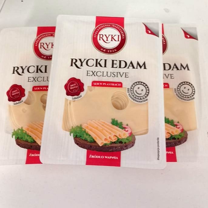 Сир нарізка ЕДАМ КОПЧЕНИЙ RYKI. (1234), 300г