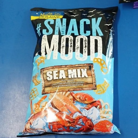 SNACK MOOD снеки пелети  зі смаком морепродуктів (Костин) 140г