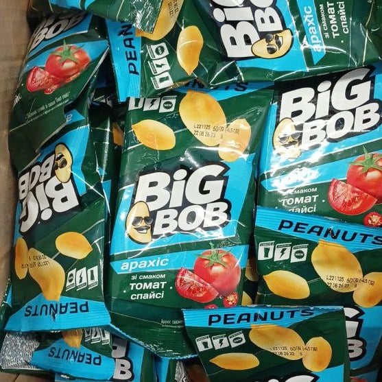 Арахіс смажений зі смаком Томат спайсі TM BIG BOB (До Бочкового), 60г