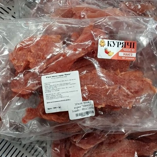 М'ясні чіпси з курки "Манго" (Інвайт - Фуд) 250г