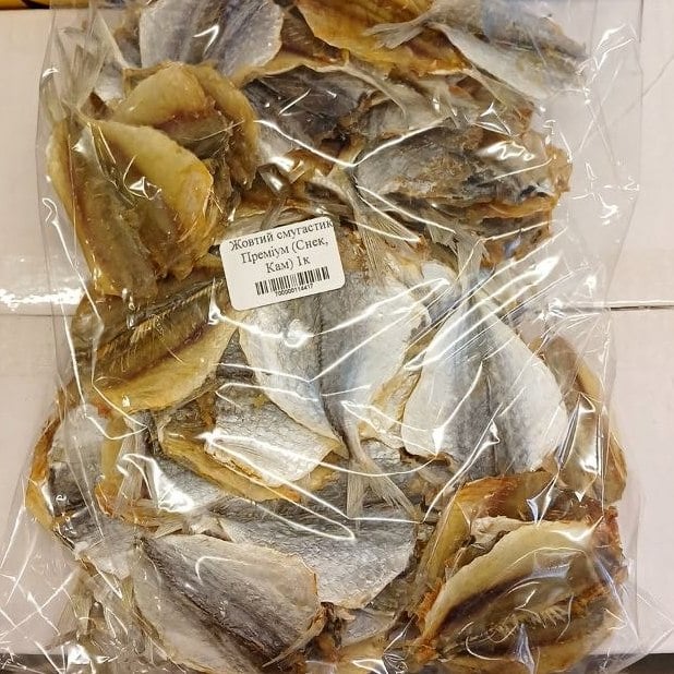 Жовтий смугастик Преміум (Снек, Кам) 1к