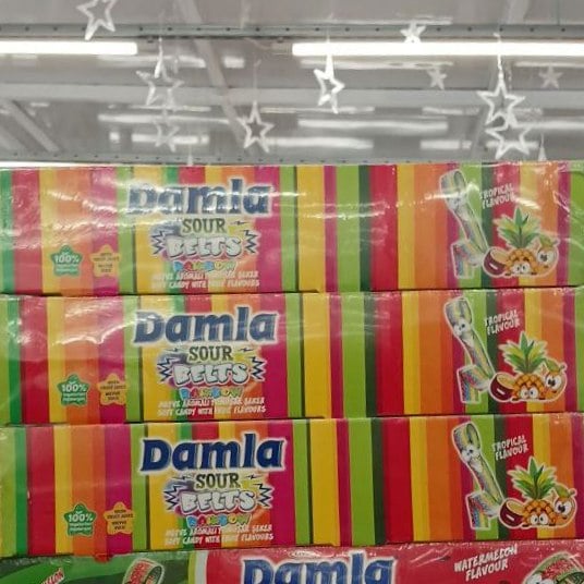DAMLA SOUR BELTS (RAINBOW) CARTON BOX (ПАНДА) 15г 72шт