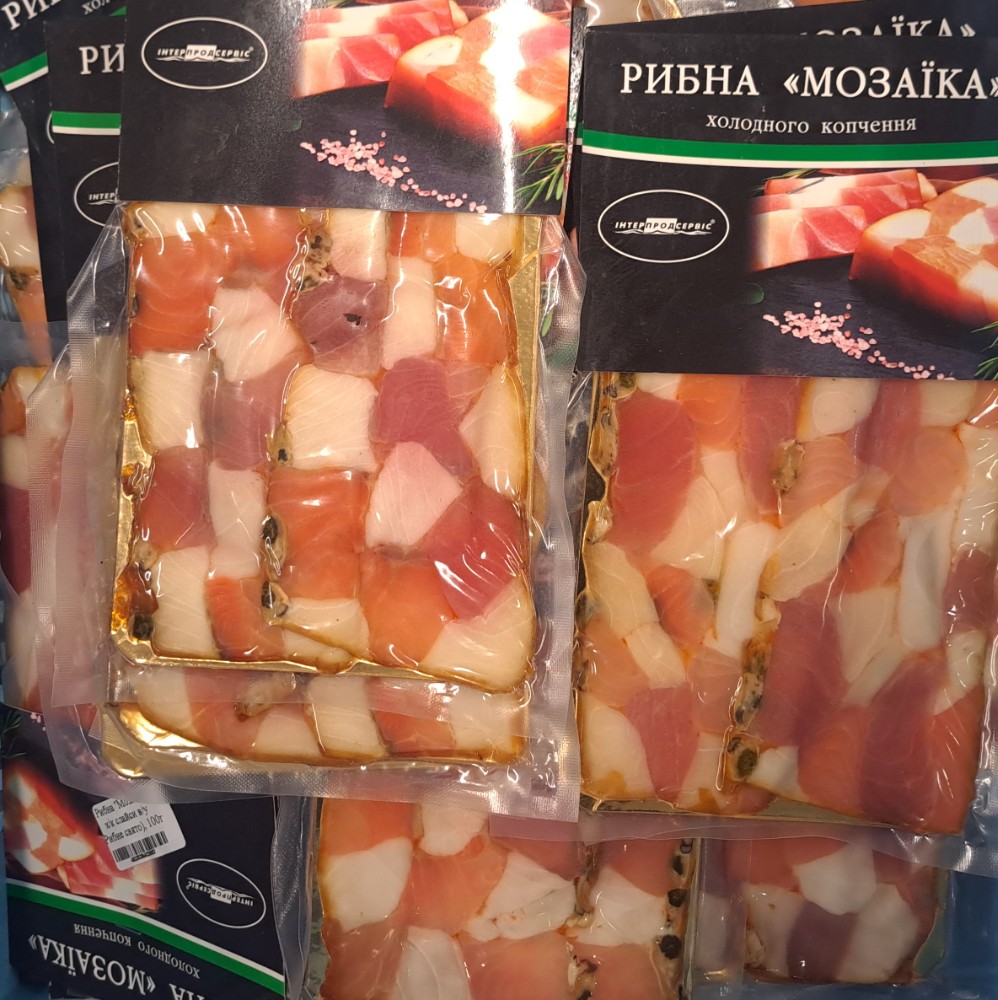 Рибна "Мозаїка" х/к слайси в/у (Рибне свято) 100г