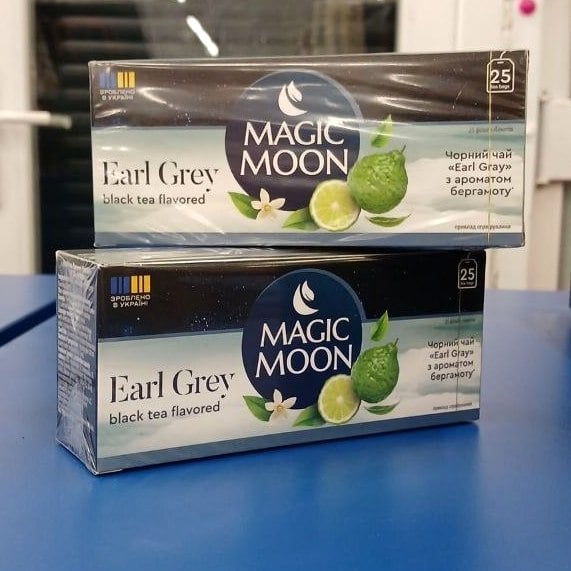 Magik moon ЧАЙ чорний байховий дрібний з ароматом бергамоту 25 пакет х1,8г (The Banka)