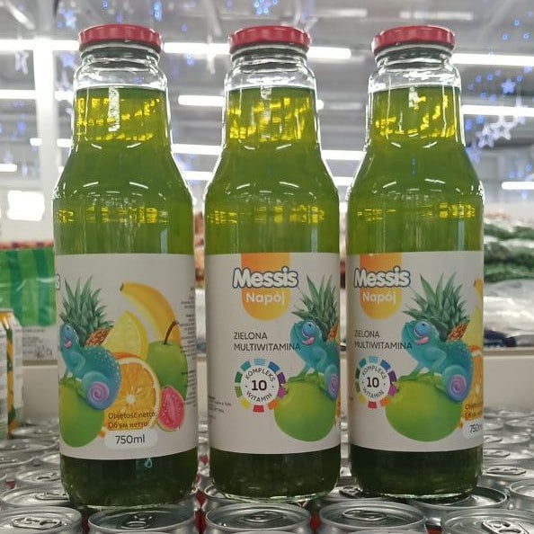 Напій соковмісний мультивітамін зелений скло (товари з Польщі) 750г