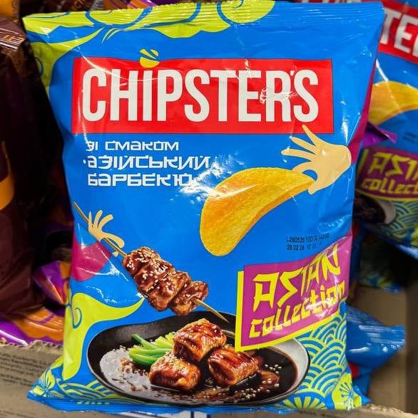Чіпси картопляні зі смаком "Азійський барбекю" TM Chipster's, 100г до бочкового