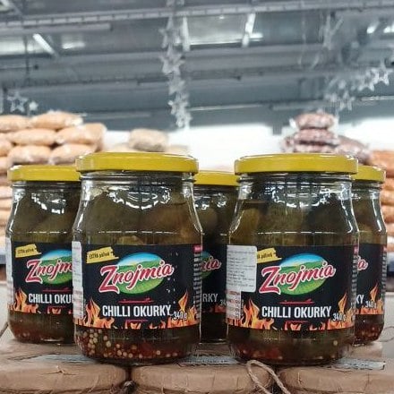 Огірки з чилі HAME Znojmia c/б (Павловський), 340г