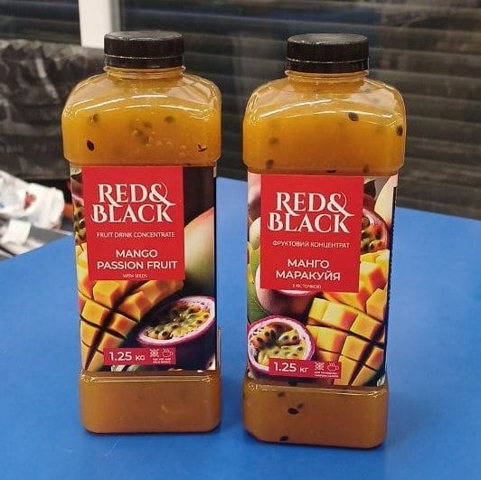 Фруктовий концентрат манго-маракуйя  ТМ "Red & Black" (0000) 1250 г