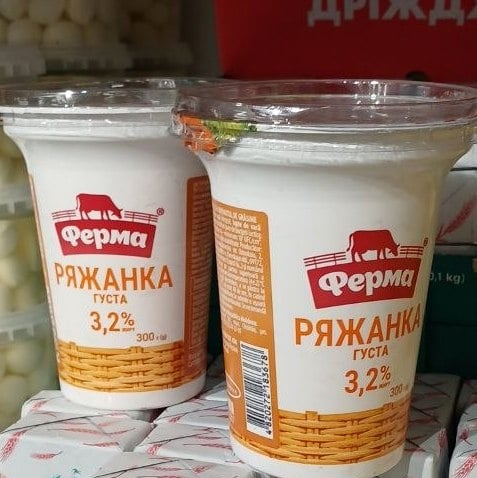 Ферма, РЯЖАНКА густа 3.2% стакан (ЗДМ), 300г