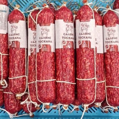 Ковбаса варено-копчена САЛЯМІ ТОСКАНА вищ сорт (Поділля) Хмельницьк