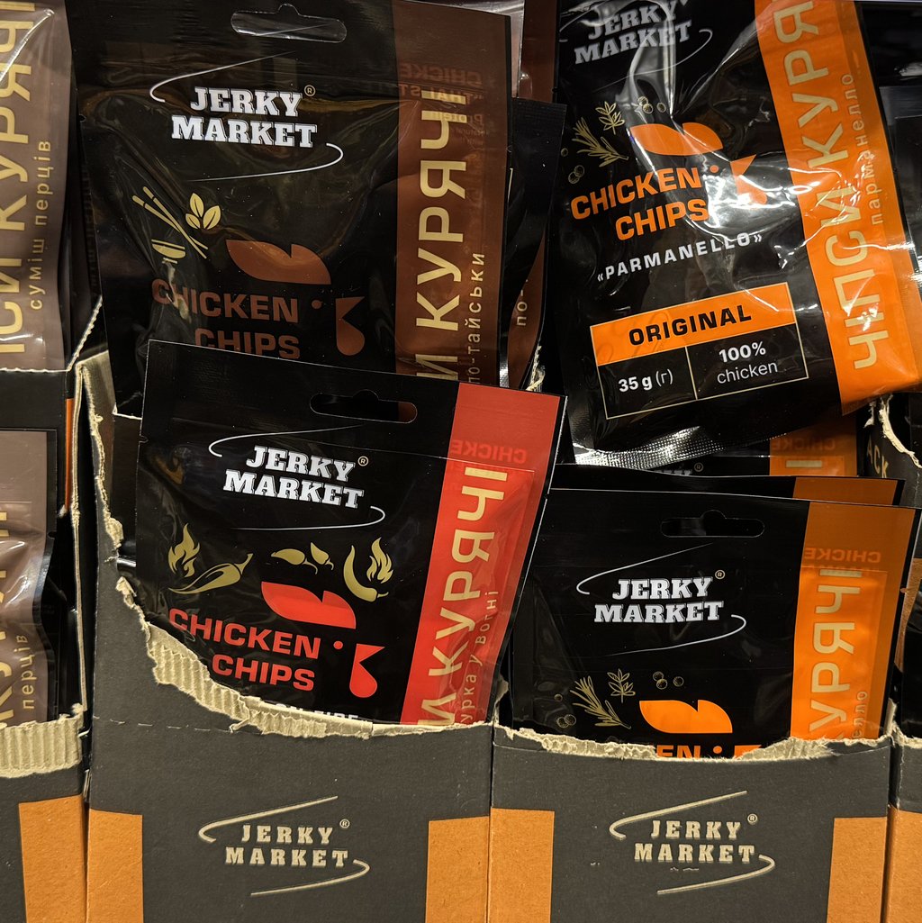 Чіпси курячі "Парманелло" JERKY MARKET (Терьохіна) 35г
