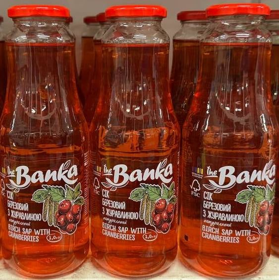 Сік березовий з журавлиною (The Banka) 1л