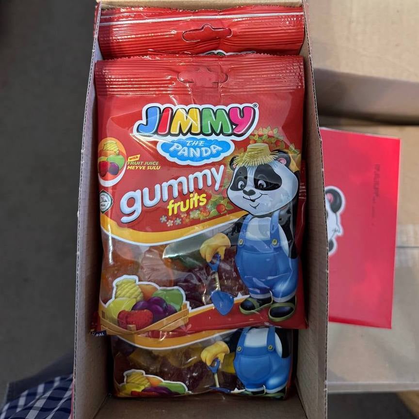 JIMMY GUMMY желейна цукерка BIG FRUIT GARDEN (ПАНДА), 80гх12шт