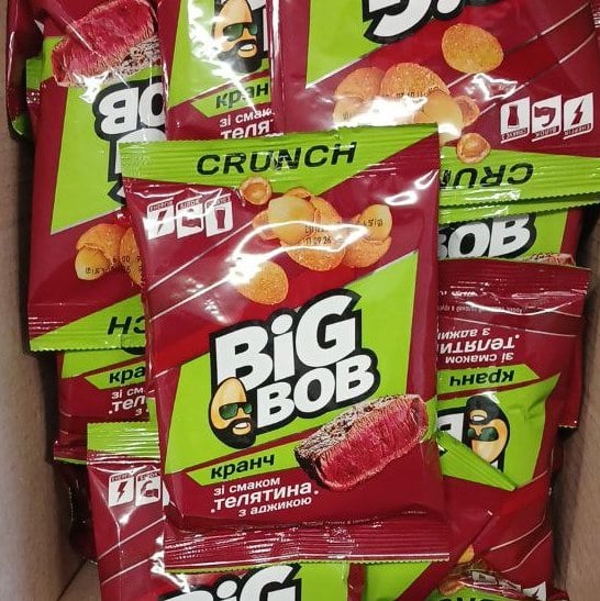 Арахіс смажений кранч Телятина з аджикою TM BIG BOB (До Бочкового), 90г